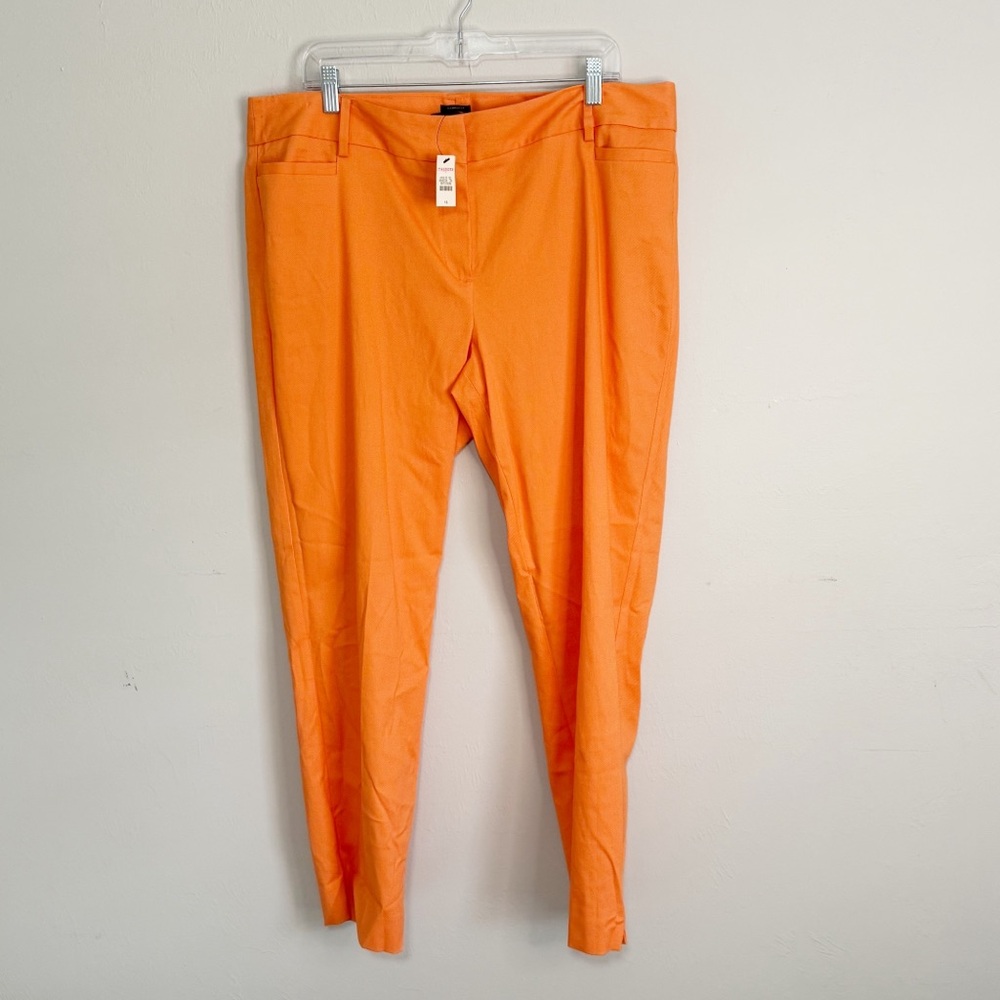 Talbots Vibrant Orange Skinny Ankle Pants